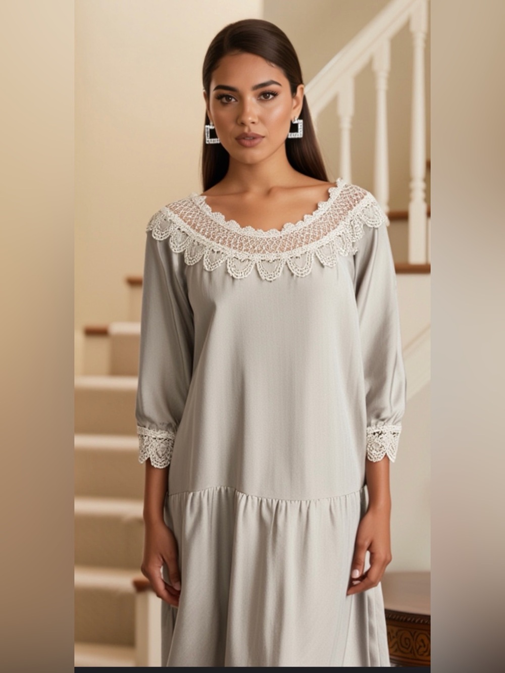Vintage Jessica McClintock Cream Lace-Trim Camisole. + A LITTLE  GIFT 🎁